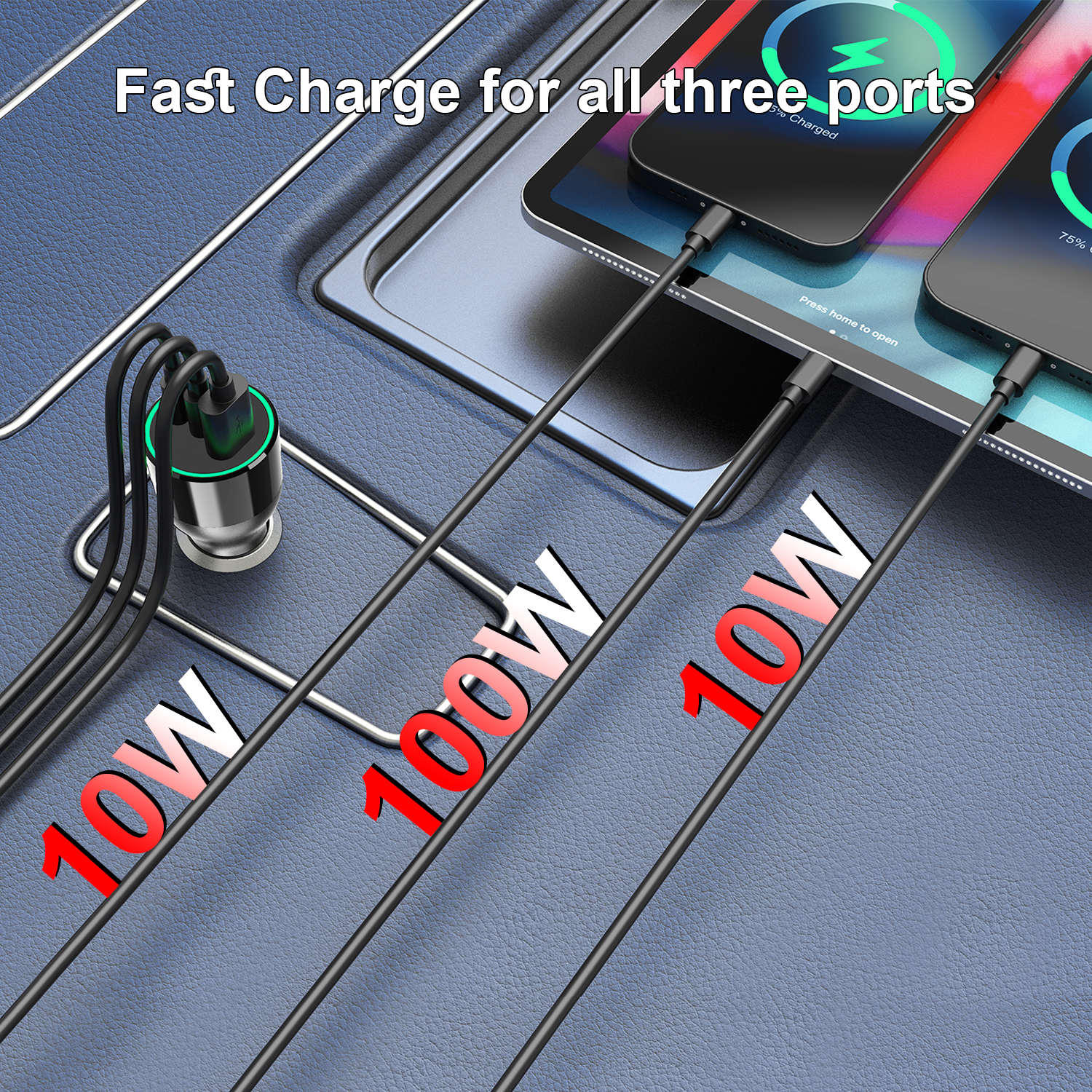 Bikkon 120W USB-C GaN Car Charger