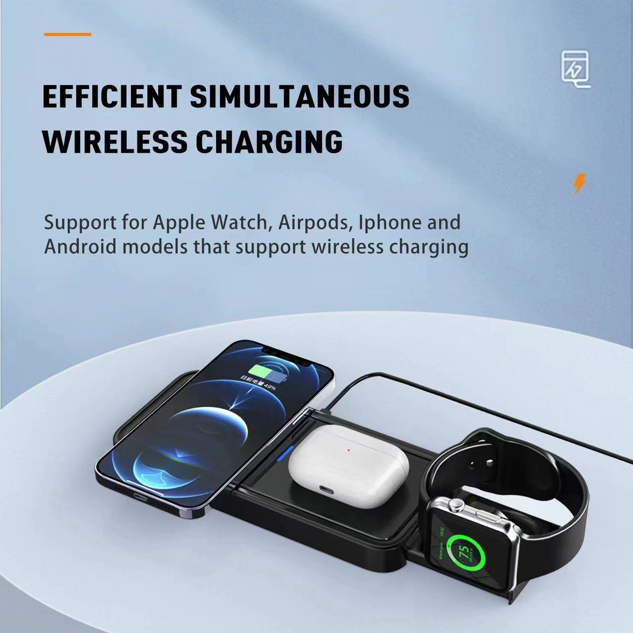 Bikkon 4-in-1 Magnetic Wireless Charger 15W