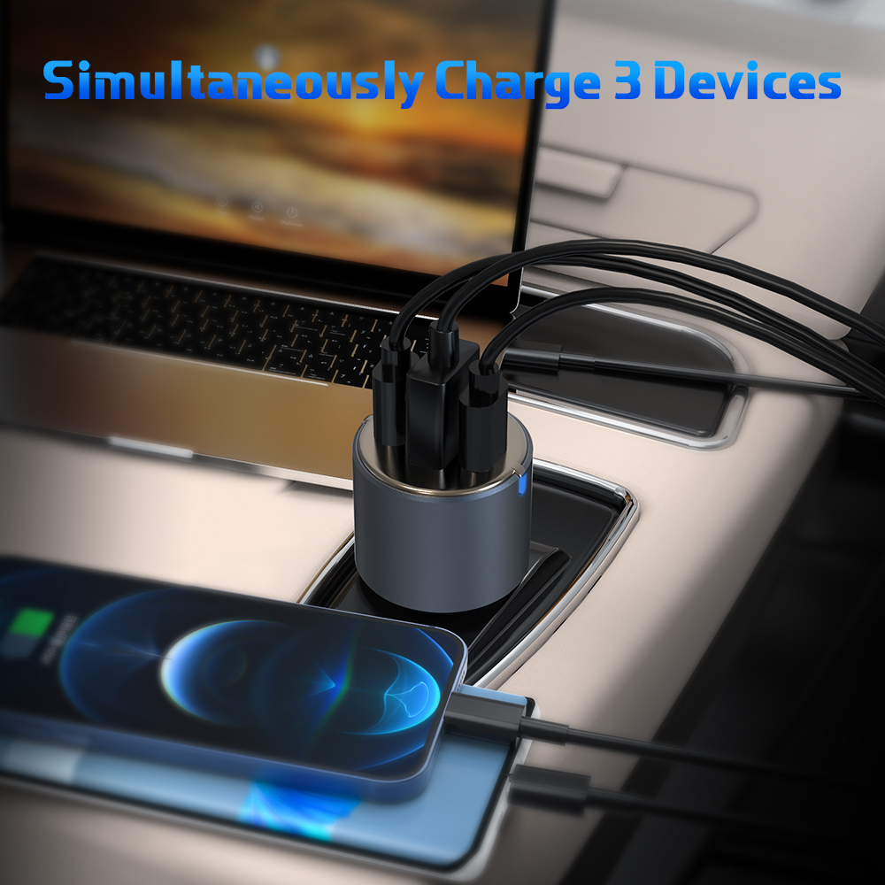 Bikkon 66W 2C1A GaN Car Charger