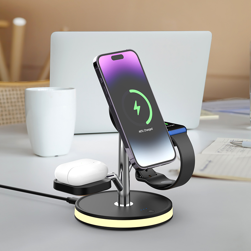 Bikkon 4-in-1 Magnetic Wireless Charging Station For iPhone