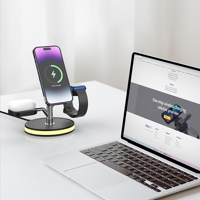 Bikkon 4-in-1 Magnetic Wireless Charging Station For iPhone