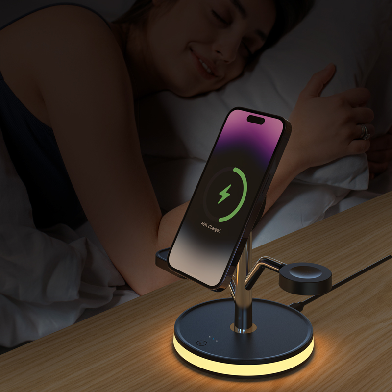 Bikkon 4-in-1 Magnetic Wireless Charging Station For iPhone