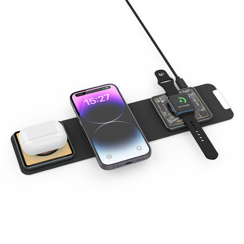 Bikkon 3-in-1 Foldable Magnetic Wireless Charger 15W