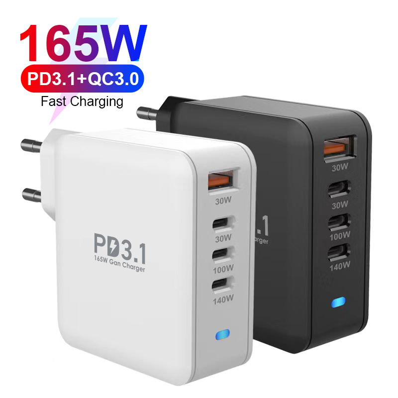 Bikkon PD3.1 165W 4 Ports GaN Wall Charger