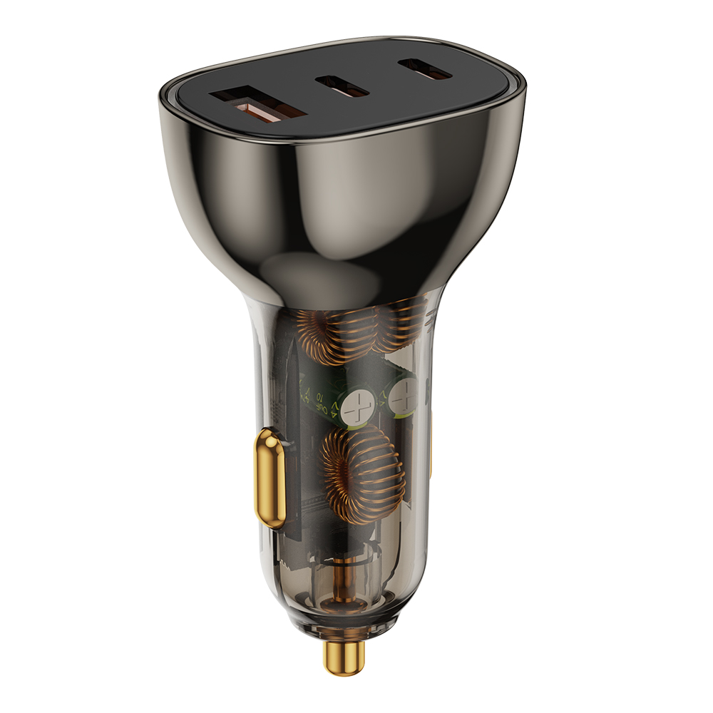 Bikkon 130W 3 Ports Car Charger With LED Light