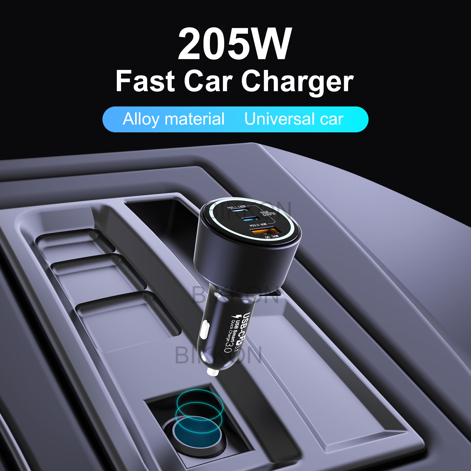 205W PD3.1 140W 2C1A Car Charger