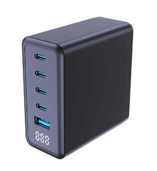 PD3.1 GaN 240W 4C1A 5-Ports LED Display Wall Charger