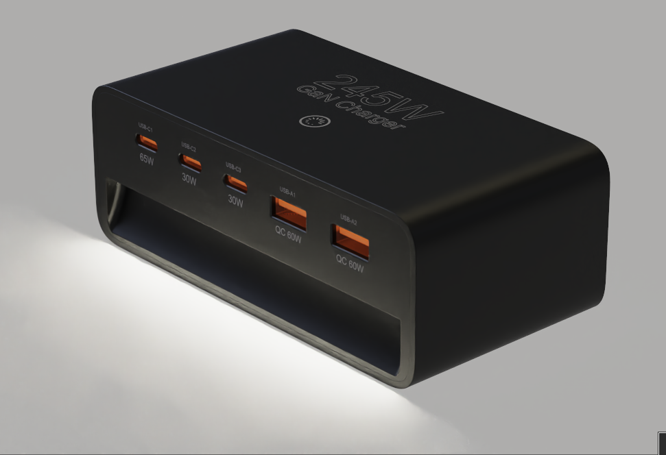 245W GaN Charger with Night Ligh